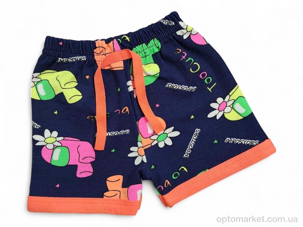 Купить Шорти дитячі 4838 синьо-помаранчевий Peti Babe синій, фото 1
