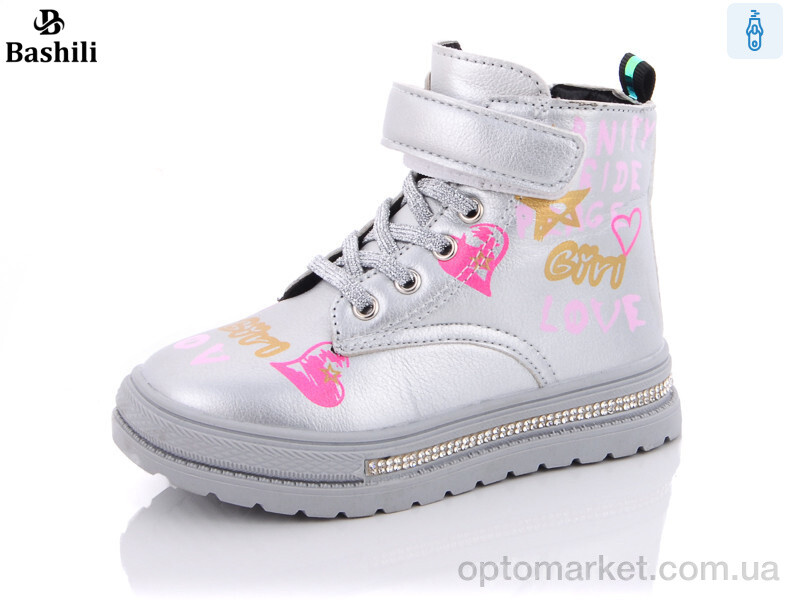 Купить Черевики дитячі 4847-3515-2 Башили срібний, фото 1