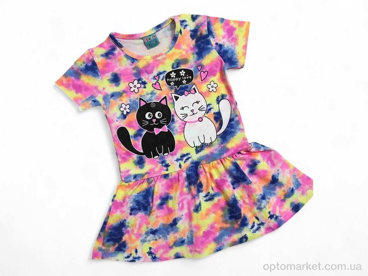 Купить Сукня дитячі 4880 різнокольоровий рожевий кішки CITCIT Kids мікс, фото 1