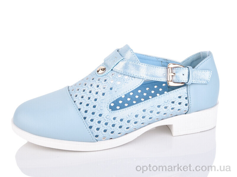 Купить Туфлі жіночі 5-001 Fuguiyun блакитний, фото 1