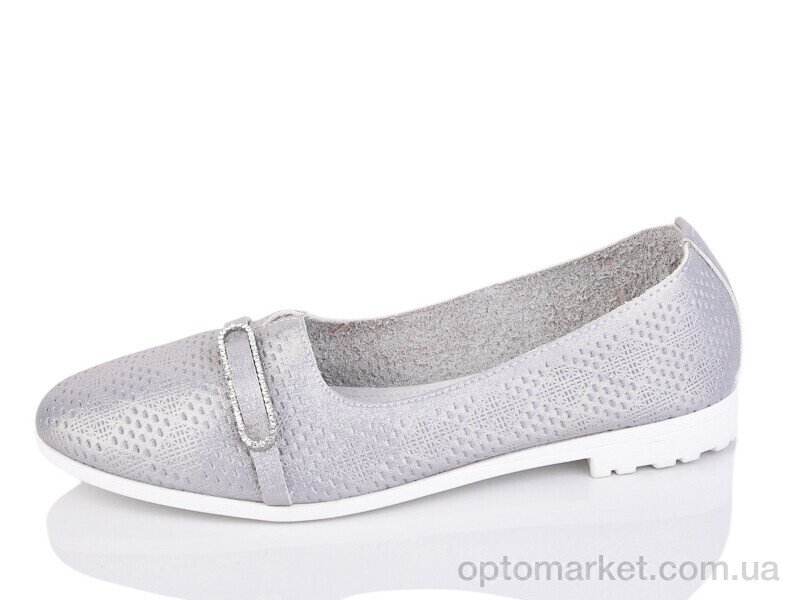 Купить Балетки жіночі 5-72B Fuguiyun сірий, фото 1