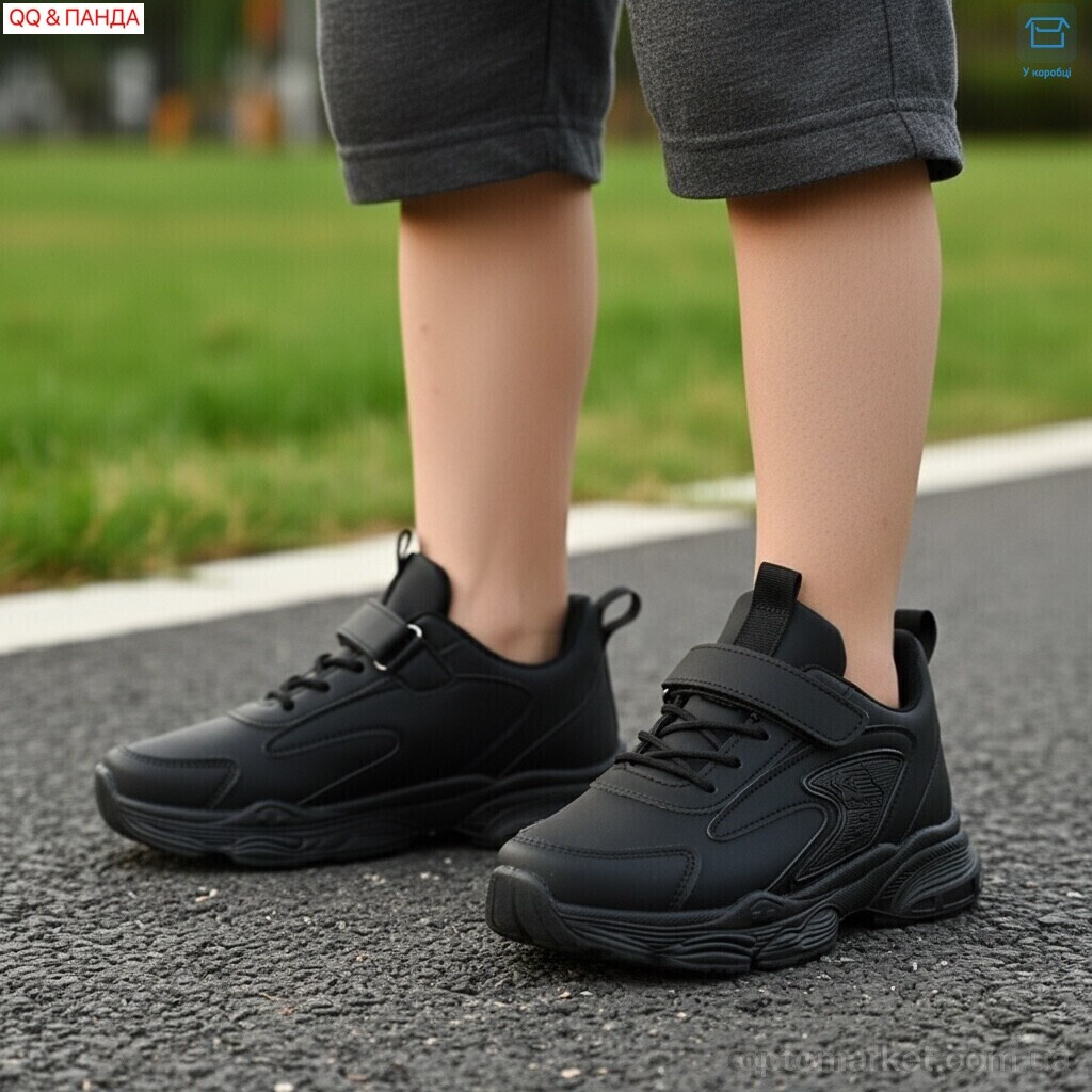 Купить Кросівки дитячі 5-76-1 QQ&Панда чорний, фото 2