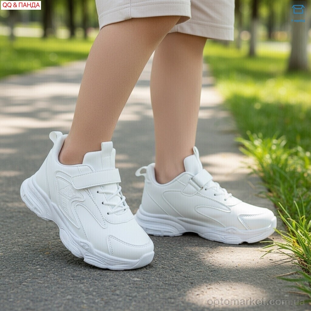 Купить Кросівки дитячі 5-76-2 QQ&Панда білий, фото 2