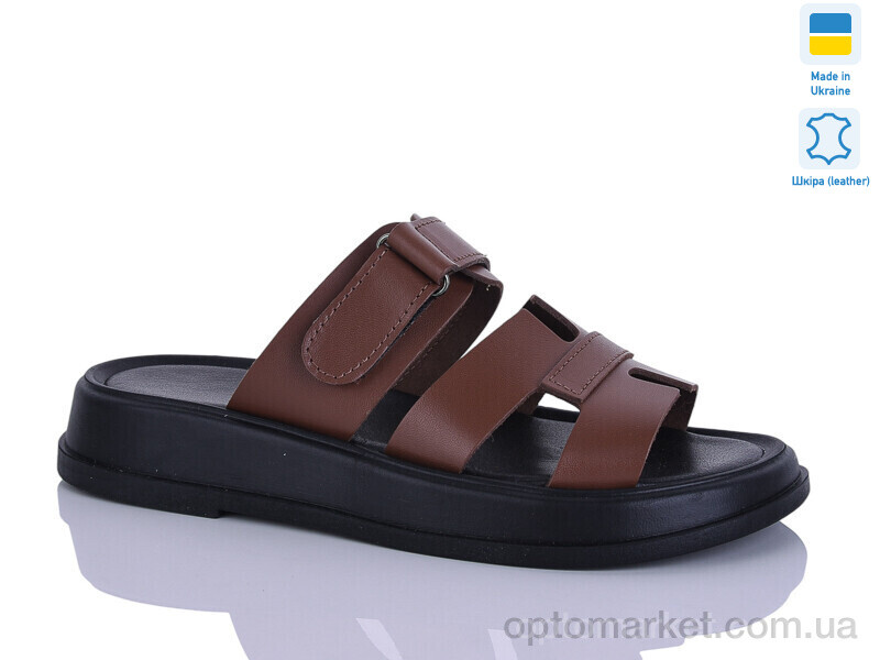 Купить Шльопанці жіночі 5 карамель к. Sali коричневий, фото 1