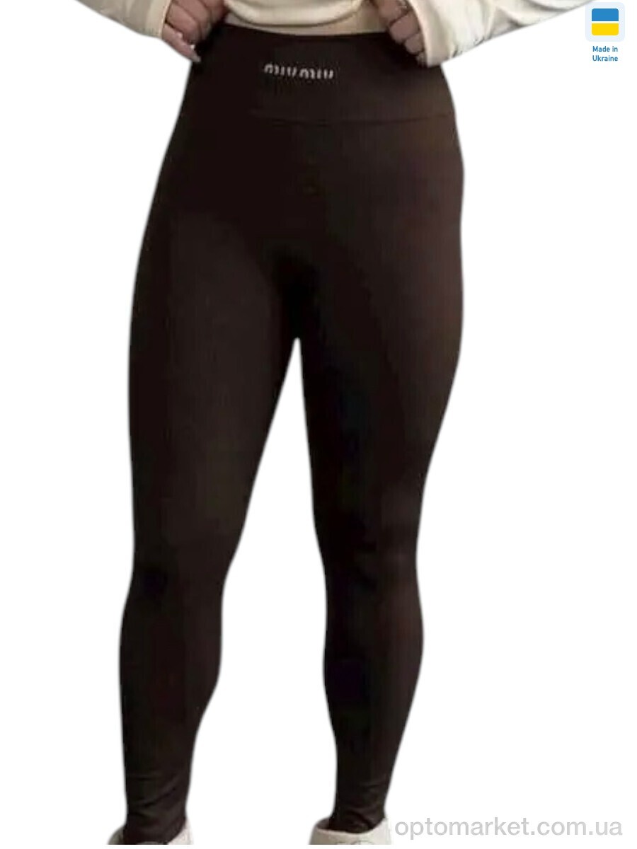 Купить Лосини жіночі 500-1MU шоколадний Sport style коричневий, фото 1