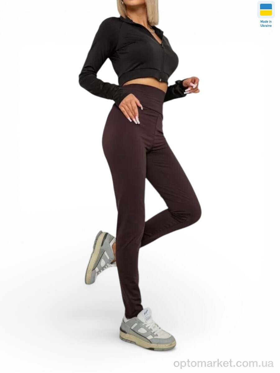 Купить Лосини жіночі 500 шоколад Sport style коричневий, фото 1
