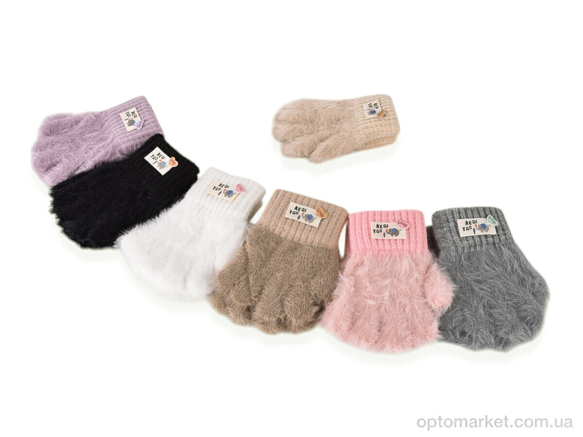 Купить Рукавиці дитячі 5001 (норка) mix Anjela мікс, фото 1