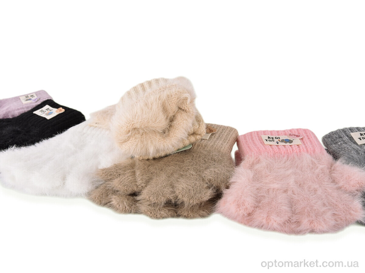 Купить Рукавиці дитячі 5001 (норка) mix Anjela мікс, фото 2