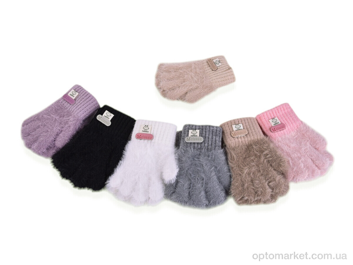 Купить Рукавиці дитячі 5003 (норка) mix Anjela мікс, фото 1