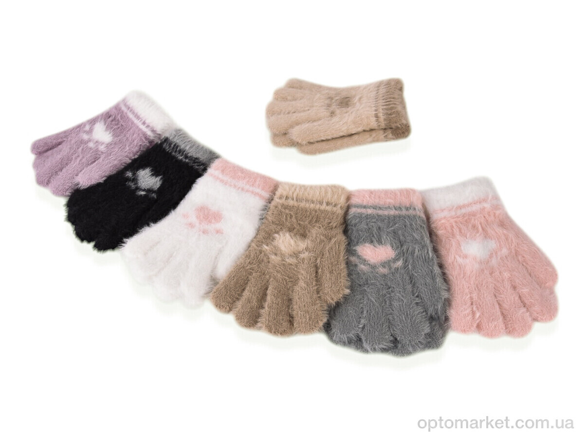 Купить Рукавиці дитячі 5005 (норка) mix Anjela мікс, фото 1