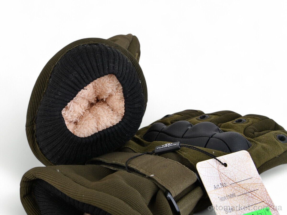 Купить Тактические перчатки чоловічі 501 хутро khaki Paidi хакі, фото 2
