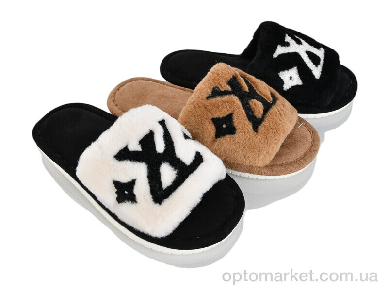 Купить Капці жіночі 5011 mix Fangre чорний, фото 1