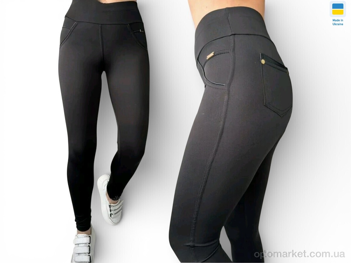 Купить Лосини жіночі 5012 чорний Sport style чорний, фото 1