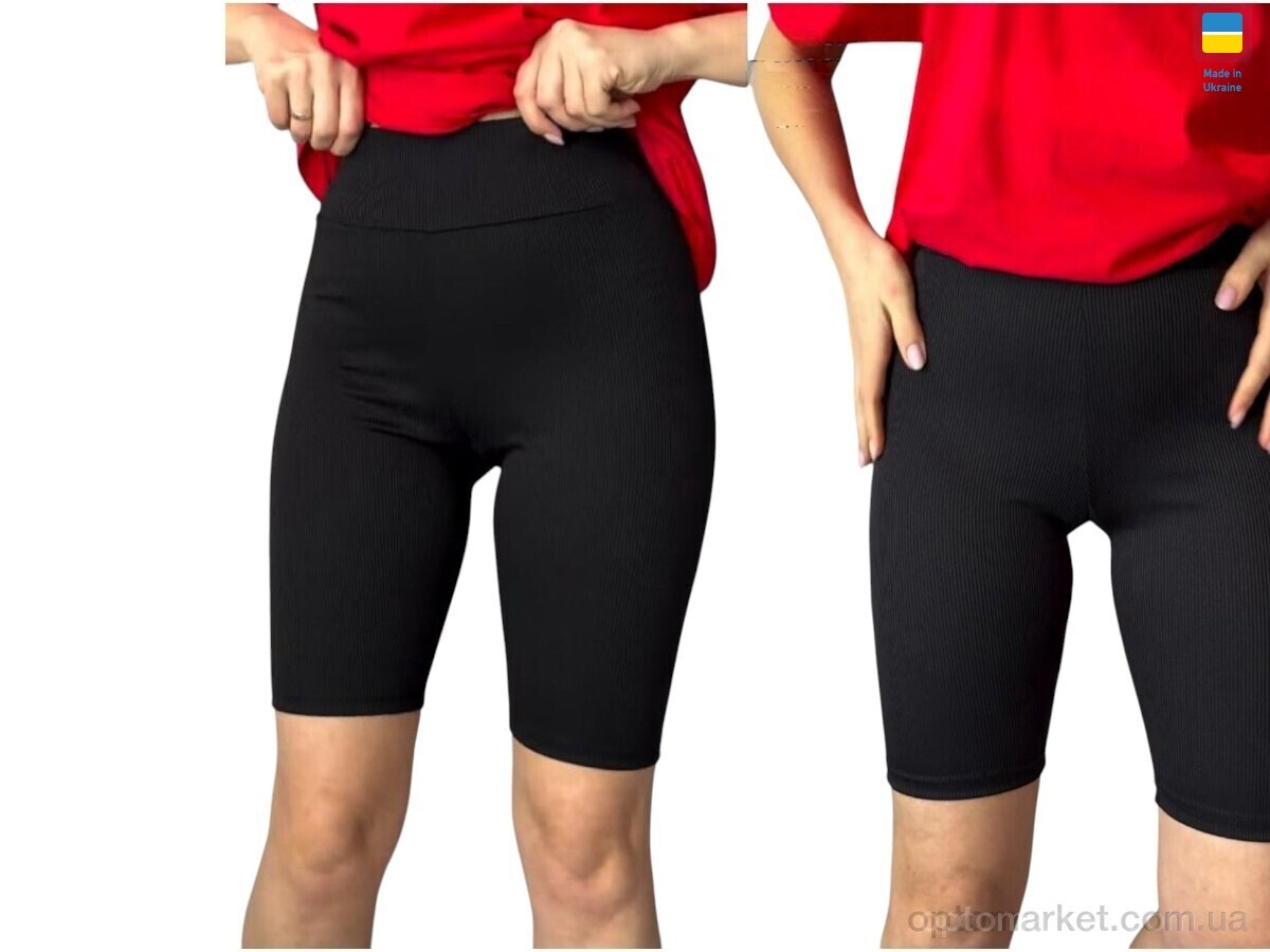 Купить Велосипедки жіночі 50177 чорний Sport style чорний, фото 1