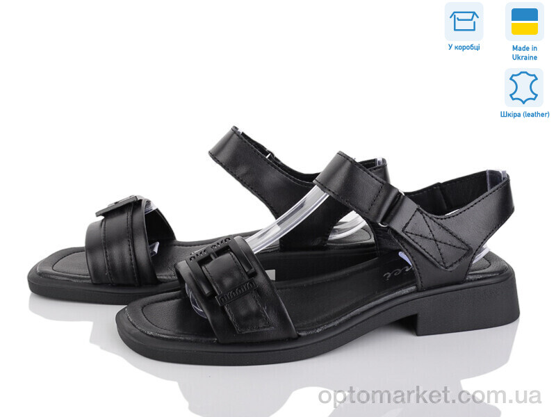 Купить Босоніжки жіночі 502-12 Tamei чорний, фото 1