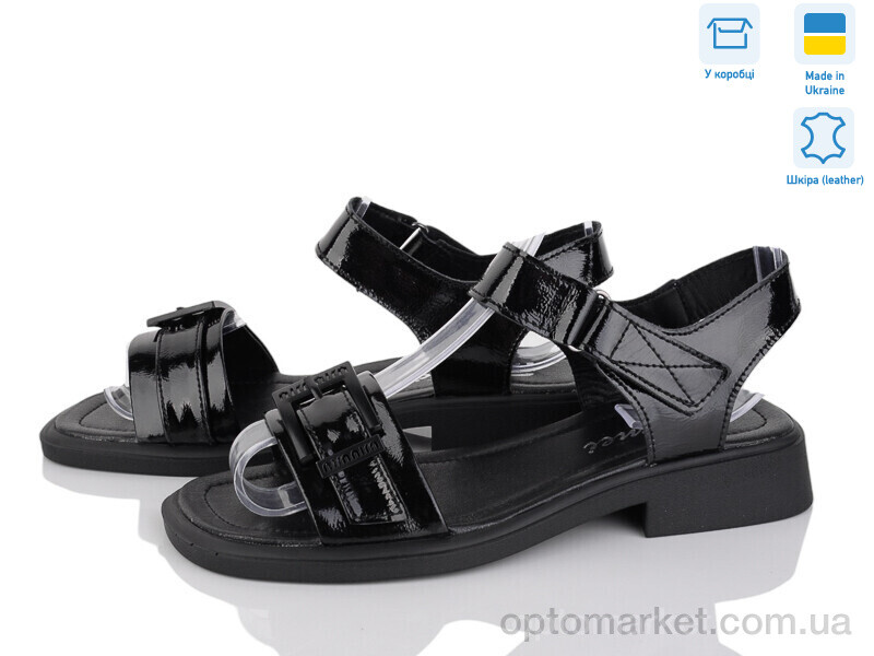 Купить Босоніжки жіночі 502-17 Tamei чорний, фото 1