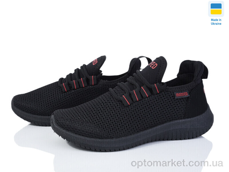 Купить Кросівки унісекс 5020 чорний-червоний Progress чорний, фото 1