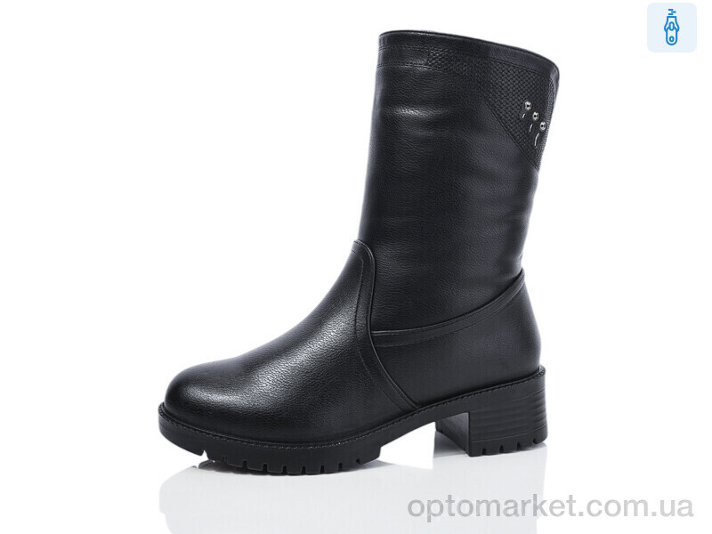 Купить Чоботи жіночі 502 Ok Shoes чорний, фото 1