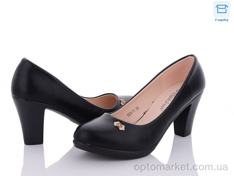 Купить Туфлі жіночі 503-11 Fuguishan чорний, фото 1