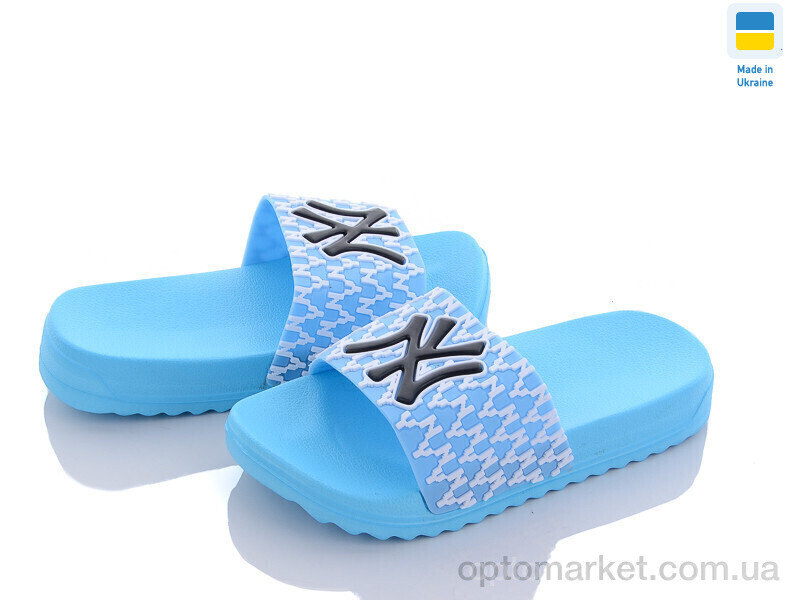 Купить Шльопанці дитячі 5030-613B N.w York блакитний, фото 2