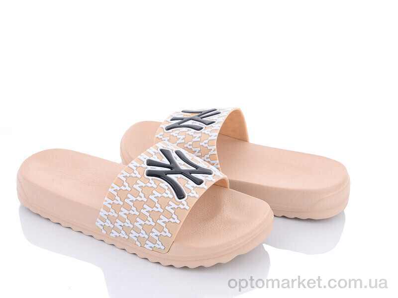 Купить Шльопанці жіночі 5030-621A N.w York бежевий, фото 2