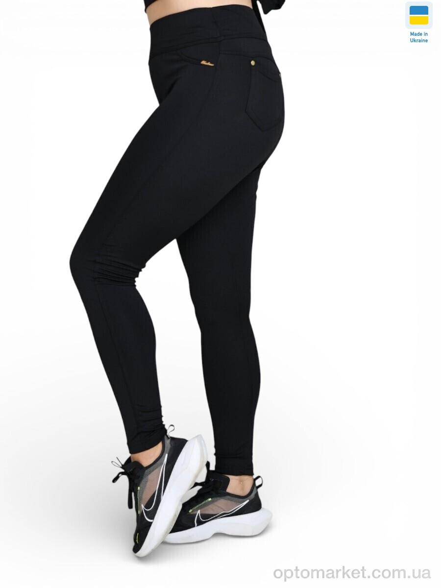 Купить Лосини жіночі 50311 чорний Sport style чорний, фото 1