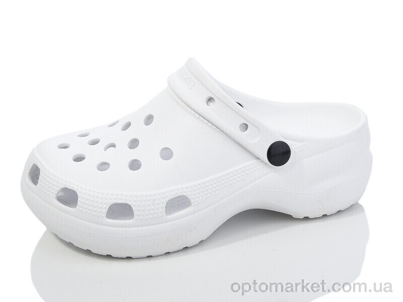 Купить Крокси жіночі 5039-377 Luck Line білий, фото 1