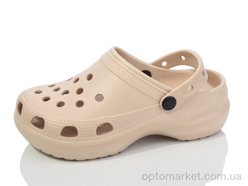 Купить Крокси жіночі 5039-381 Luck Line бежевий, фото 1