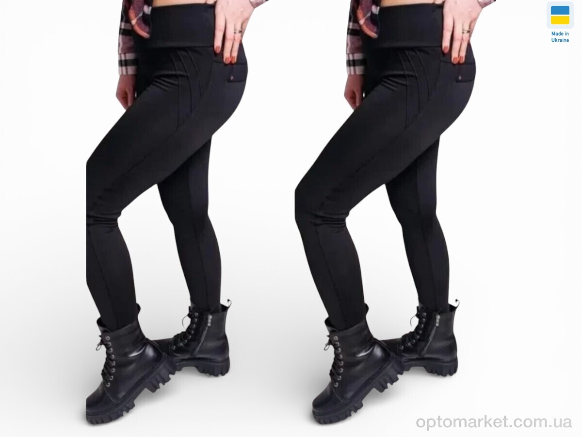 Купить Лосини жіночі 504 чорний Sport style чорний, фото 1