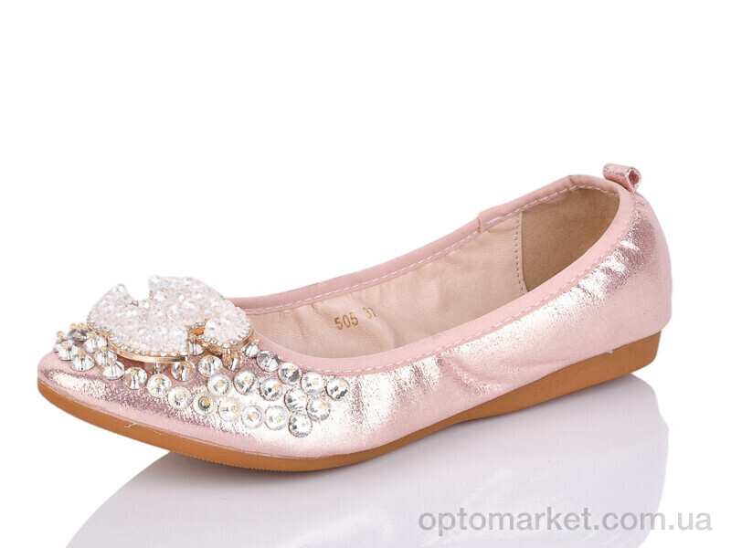 Купить Балетки жіночі 505 Girnaive рожевий, фото 2