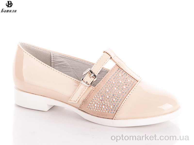 Купить Туфлі дитячі 5066-3 beige SMALL Башили бежевий, фото 1