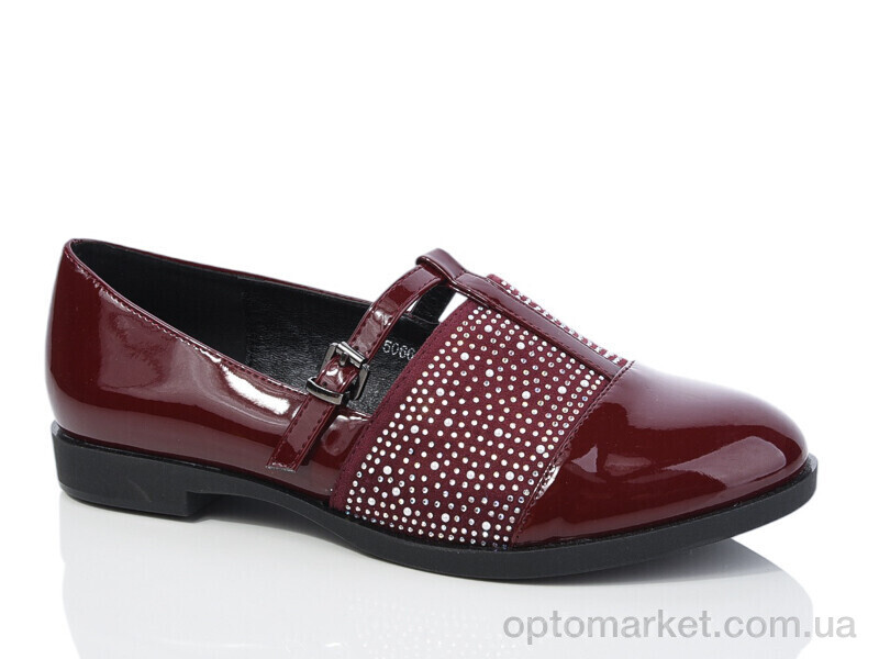 Купить Туфлі жіночі 5066-3 wine Башили бордовий, фото 1