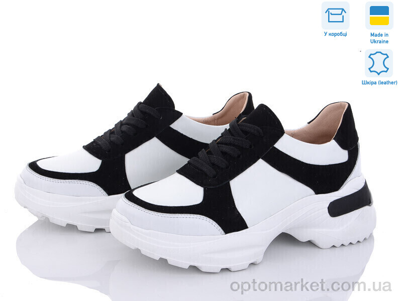 Купить Кросівки жіночі 5066S біло-чорний A.N.I.One білий, фото 1