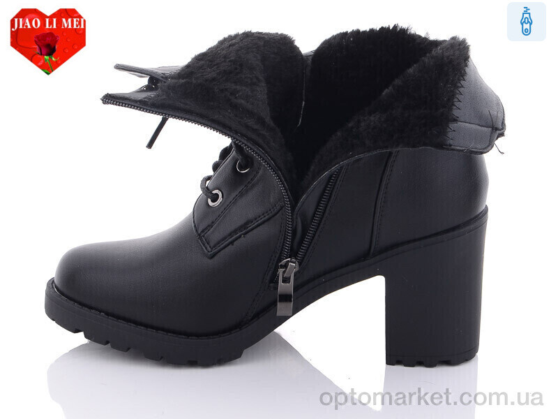 Купить Черевики жіночі 506 Jiao Li Mei чорний, фото 2