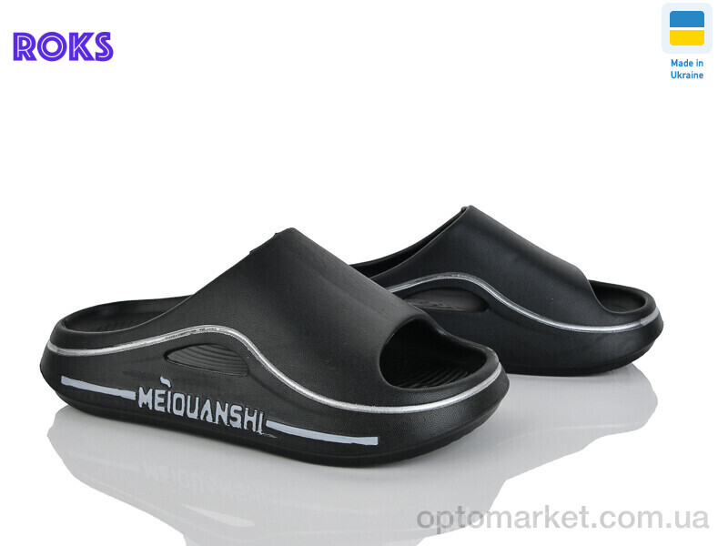 Купить Шльопанці жіночі 507-010 чорний Roks чорний, фото 1