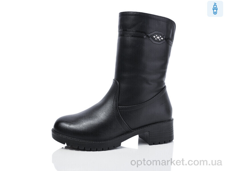 Купить Чоботи жіночі 507 Ok Shoes чорний, фото 1