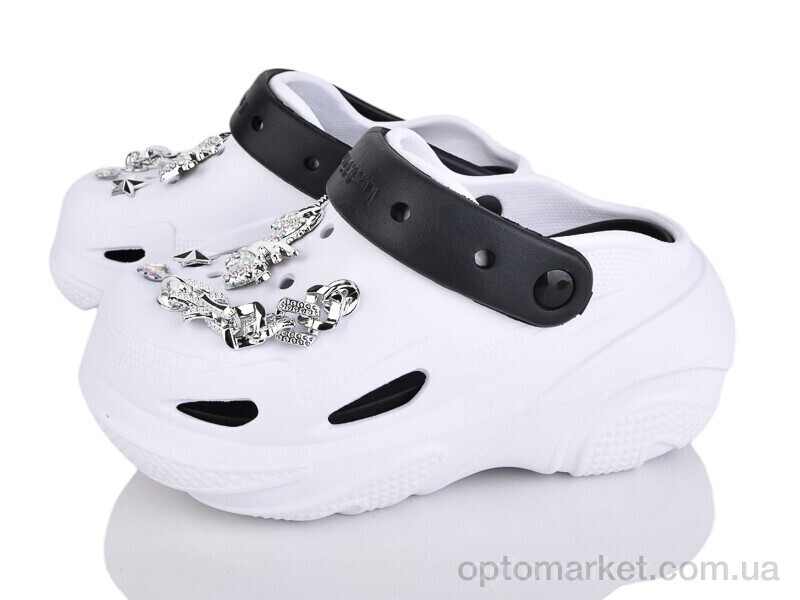 Купить Крокси жіночі 5073-377A Luck Line білий, фото 1