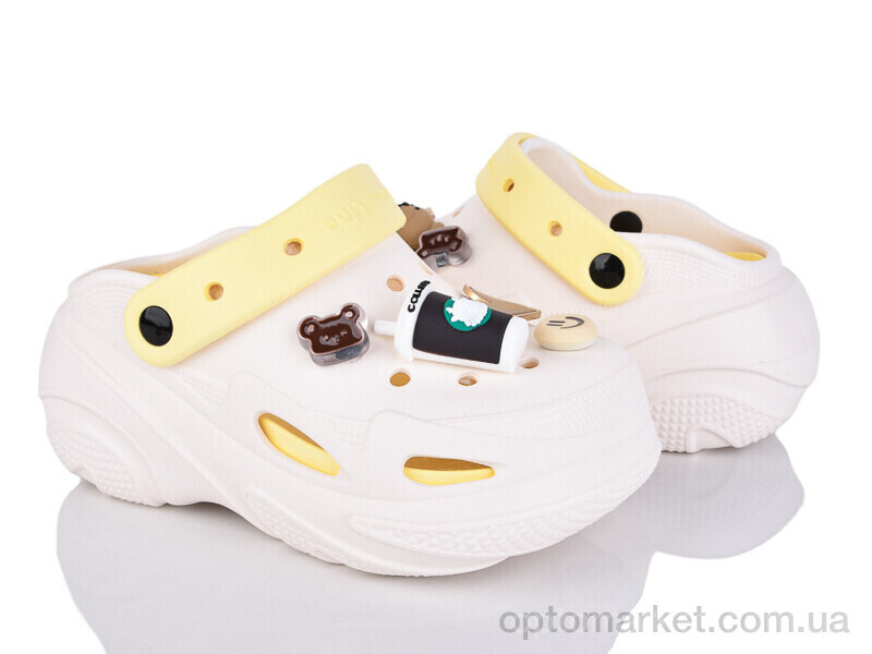 Купить Крокси жіночі 5073-390B Luck Line бежевий, фото 1