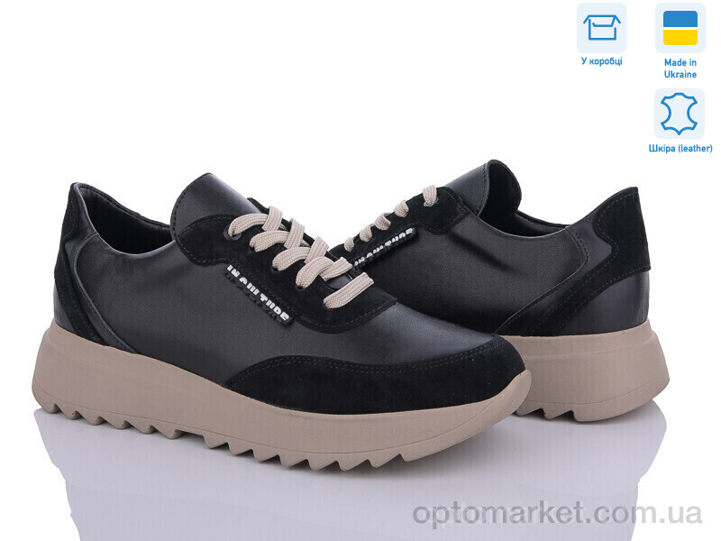 Купить Кросівки жіночі 5074-55K чорний A.N.I.One чорний, фото 1