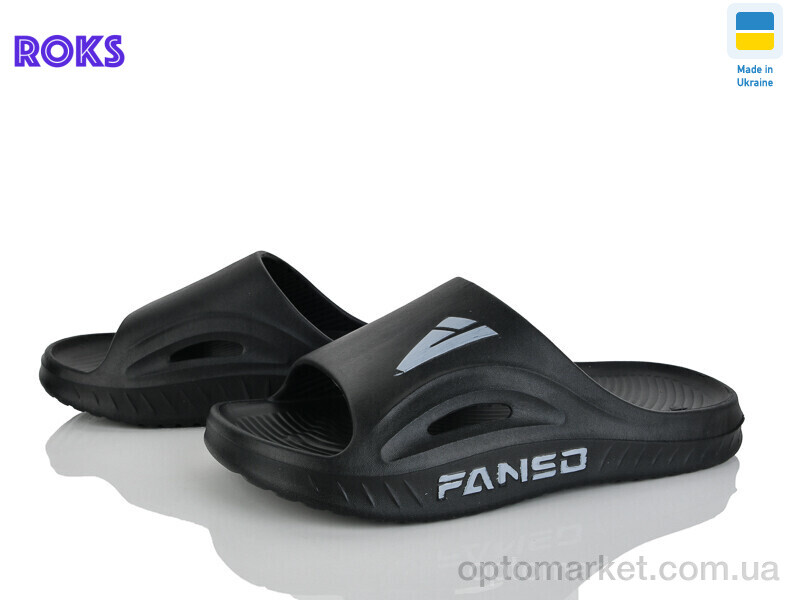 Купить Шльопанці чоловічі 508-010 чорний Roks чорний, фото 1