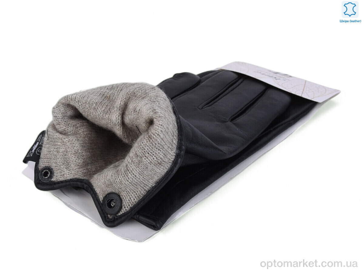 Купить Рукавички чоловічі 51-2 black Paidi чорний, фото 2