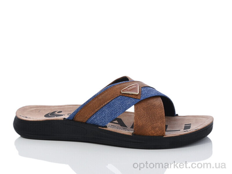 Купить Шльопанці чоловічі 51-25 коричневий Mahli коричневий, фото 1