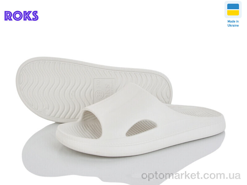 Купить Шльопанці жіночі 510-009 білий Roks білий, фото 1