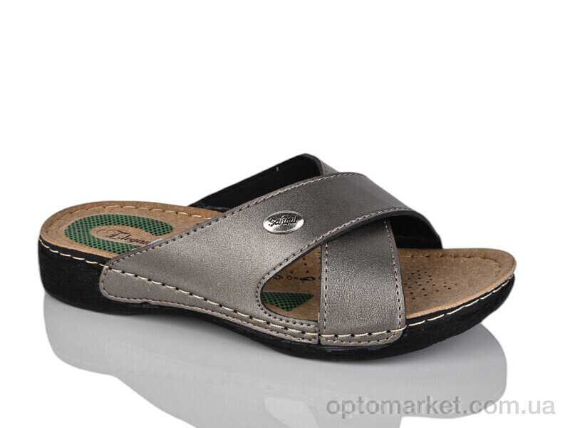Купить Шльопанці жіночі 5100 графіт Elegance графіт, фото 1