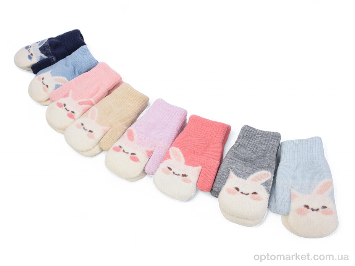 Купить Рукавиці дитячі 5105 подвійні mix Королева мікс, фото 1