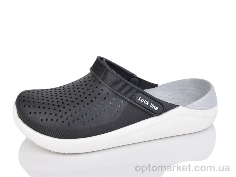 Купить Крокси унісекс 5117-371 Luck Line чорний, фото 1
