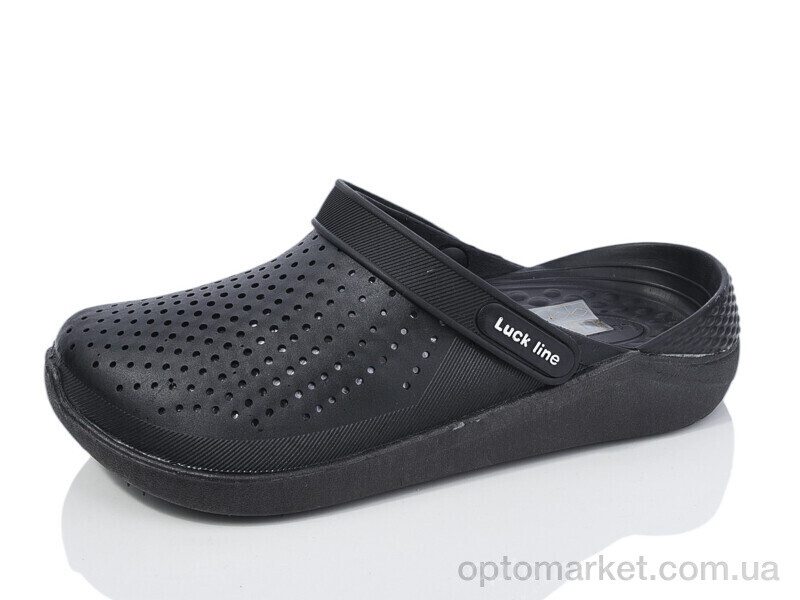 Купить Крокси жіночі 5117-388 Luck Line чорний, фото 1
