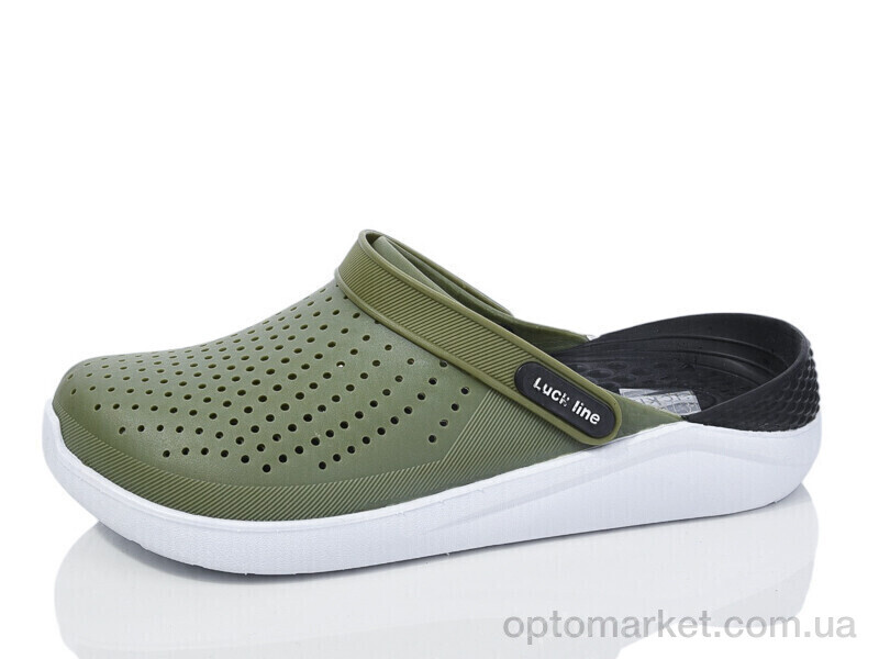 Купить Крокси чоловічі 5117-407 Luck Line зелений, фото 1
