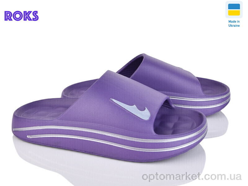 Купить Шльопанці жіночі 513-005 фіолет Roks фіолетовий, фото 1