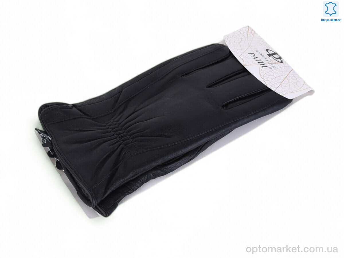 Купить Рукавички чоловічі 52-5 black Paidi чорний, фото 1